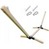 Capability Telaio per amaca in legno duro, resistente, portata 250 kg, universale, 65 mm, senza impregnazione