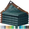 SDLLG Rete di protezione per la privacy da giardino, con occhielli, verde, D, 1,5 x 4 m, in HDPE, antivento, rete di protezione dai raggi UV, per giardino, campo sportivo, recinzione a rete metallica,