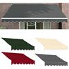 Generic Telo di copertura retrattile per patio, balcone, 4,9 x 3 m, verde, resistente ai raggi UV e all'acqua, tessuto di ricambio per tenda da 5 x 3 m, soluzione ombreggiante esterna