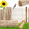 BOGATECO Recinzione di Legno esterno|Staccionata 500 cm di Lunghezza e 90 cm di Altezza | Distanza tra Le Rotaie 7-8 CM | Perfetto Come Recinzione per Giardini e Laghetti | Frangivista per Giardino