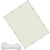 FENYIGE Telo di Ricambio per Ombrellone 230 x 400 cm Impermeabile Tenda a Vela Tenda in Poliestere Pes con Protezione Antivento e UV Ideali per Cortile Patio e Campeggio, Avorio