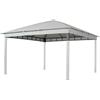 TOOLPORT Tetto di ricambio 4x4 m per Sunset Premium ca. 220 g/m² grigio