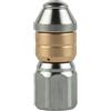 Homeponnew Ugello girevole per pulizia tubi da 1/8 per idropulitrici - Ugello per acque luride in acciaio inossidabile, 4000 PSI, ingresso filettatura femmina 1/8