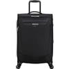 American Tourister Trolley Spinner 4 RUOTE Medio 70 Litri 2,5 kg Tessuto ME7005 (Nero)
