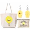 KASENFASHION Harajuku Fan Set - Streetwear Unisex Harajuku pacchetto regalo con portachiavi, borsa a tracolla e borsa cosmetica per fan, Beige-f, 45*35*15cm, Beauty case