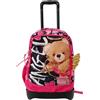 Tinta Unita Trolley Zaino Scuola Dream Cross, Angel Sganciabile NUOVE RUOTE SALI SCALE con carrello amovibile TINTAUNITA Pool Over
