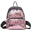 DemiawakingIT Zaino con Paillettes Stile Preppy Borsa da Viaggio Glitterata Borsa da Scuola Casual per Studenti (Rosa)