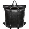 SID & VAIN® Zaino vera pelle CHAZ borsa a spalla borsa a zainetto backpack uomo donna nero prodotto artigianale