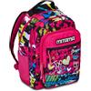 Mitama Zaino Triplo Scomparto Too Cute con Tasca frontale, Rosa e Nero, Scuola Elementare e Tempo Libero, Bambina Ragazza