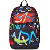 Seven GraffitiLoad Double Zaino Scuola Reversibile Nero Rosso - Mono Scomparto Auricolari Wireless LED, Tasca PC, Tasca Borraccia e Markers - Ragazzo