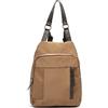 MISAKO Nova Zaino antifurto in nylon Donna - Nova Cammello 35 X 26 X 9 cm