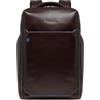 PIQUADRO - Zaino - Blue Square - Porta PC 15,6 - In Pelle - Uomo - Colore Mogano