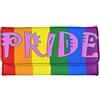 Binienty Portafoglio da donna con blocco in pelle, organizer per carte di credito, regalo per la festa della mamma, Orgoglio arcobaleno, Taglia unica