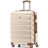 Flight Knight Valigie Rigide in ABS Leggere con 4 Ruote, da Cabina e Stiva, Approvate per oltre 100 Compagnie Aeree tra cui EasyJet, British Airways, RyanAir, Virgin Atlantic, Emirates e molte altre