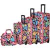 Rockland Set di 4 valigie a forma di cuore, Nuovo Cuore, Taglia unica, Jungle Softside - Set di valigie verticali