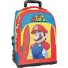 Franco Cosimo Panini SUPER MARIO - Zaino Scuola Trolley Ufficiale Super Mario, Maniglia Regolabile, Trolley Staccabile, Spallacci Imbottiti e Regolabili, Scomparto Principale, Tasca Frontale, Chiusure A Zip, 36x47hx23cm