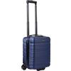 R.Leone Valigia Trolley Bagaglio a Mano 40x30x20cm Wizzair Vueling 2 Ruota in ABS (Blu, 915 40X30X20cm 2Ruota)