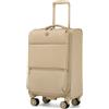Miss Lulu Valigia Bagaglio a Mano Trolley Rigido Piccolo Valigia con Ruote Giratorie, 59,5x36,5x25cm, Caqui