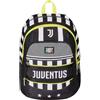 Seven Zaino Scuola ADVANCED - F.C. JUVENTUS Calcio - WIN IS THE RULE, Nero Bianco - Zaino Doppio Scomparto con Tasca Porta Borraccia - Zaino Scuola Bambino, Ragazzo