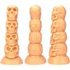 ZYHNYTAO Monster Anal Plug Butt Plug Perline Anali Grande Dildo XXXL Teschio Ano Espansione Prostata Vagina Massaggiatore con Ventosa Masturbazione Giocattolo Sessuale per Uomini Donne Principianti