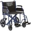 REMEDIA ONE Sedia a Rotelle Bariatrica da Transito, Seduta 55 cm, Blu