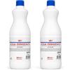 Generico Acqua Ossigenata disinfettante 3% 10 Volumi con tappo di sicurezza per bambini (2 flaconi da 1 litro) Made in Italy