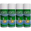 HOME PRO Deortex Igienizzante Spray Tessuti Profumo Ambiente Deodorante Interni Igienizza Abiti Salvatessuti Mangia Odori Armadio 4x400ml
