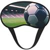 GaxfjRu Mascherina per dormire con stampa di pallone da calcio, per chi dorme di lato, a forma di coppa, oscurante, per uomini e donne