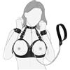 Accos Love Set di restrizioni sessuali BDSM per il seno, coppe da B a E, seni, oggetti sessuali per coppie, giocattoli sessuali per adulti kinky con imbracatura in pelle PU a doppio strato