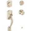 Schlage F93CAM619GEO Camelot Inactive Handleset with Georgian knob, nichel satinato