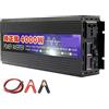 MERHOVO Inverter a onda sinusoidale pura 3000W 4000W Inverter a onda sinusoidale pura DC 12V 24V a CA 220/110 50Hz 60Hz Convertitore trasformatore di tensione Inverter solari off-grid Migliora la dissipazione