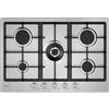 CANDY CHG74WTX - Piano cottura a gas, 5 fuochi, inox