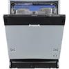 Respekta Anesa GSP60BAV - Lavastoviglie da incasso, 60 cm, 9 programmi, apertura automatica della porta, supporto per bicchieri da vino, 42 dB/classe di efficienza energetica B