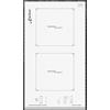 Kaiser KCT 3726 FIW Domino piano cottura a induzione 30 cm Piano cottura Bordi inclinati bianco