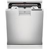 AEG FFB83816PM Lavastoviglie ComfortLift 14 coperte, Terzo vassoio coperti, Programma antibatterico, Display LCD, 10 programmi a 5 temperature, 42 dBA, Partenza ritardata, Inox, 60 cm, Classe D