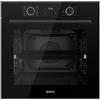 Wiggo WO-BFA610 - Forno da incasso nero, 60 cm, 73 l, aria condizionata, calore superiore e inferiore, aria calda, barbecue, scongelamento, 4 lamiere