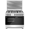 Lar.el Cucina da 90x60 Lar.El forno elettrico con vano porta bombola 5 fuochi acc. elettrica