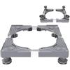 LXLAEOANG Base Lavatrice Supporto universale for base di sollevamento for lavatrice con regolabile multifunzionale, for frigorifero, asciugatrice(Grey Basic-4 legs)