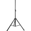 McGrey SPS-1 Statore per Casse in Acciaio Nero (Statore in acciaio, struttura stabile a treppiede extra larga, estensibile da ca. 130 a 193 cm, portata max 50 kg, peso 3,3 kg)