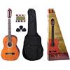 Eko CS-10 Pack Chitarra classica 4/4 Accordatore Custodia da trasporto 3 plettri
