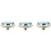 BESPORTBLE 3 Pezzi Fibbie Bottone per Tromba e Cornetta in Rame Azzurro, Accessori per Strumenti Musicali Numeri Sul Palmo, Ricambi per Pulsanti di Ottone Adatti a Musicisti