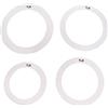 Tenlacum - Anelli di smorzamento per tamburo da 25,4 cm, 30,5 cm, 35,6 cm, 40,6 cm, accessori per set batteria (4 pezzi)