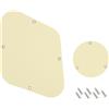 Banworks 3 Ply LP Backplate Cavity Cover e Control Switch Rear Plate Cover Set per Gibson Standard e Custom Les Paul LP JT/HGB-03 Cream