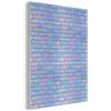 MuchoWow© Pannello Decorativo Parete Pannelli Fonoassorbenti Acustici 60x80 cm Insonorizzanti Decorazioni Casa Isolamento Acustico Fonoassorbente Quadri Fonoisolanti Viola - Blu - Muro