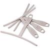 StewMac Chitarra Understring Radius Gauge Set - 4 pezzi larghezza standard (7-1/4, 9-1/2, 30,5 cm, 40,6 cm) - Strumento di misurazione del raggio della tastiera per chitarra e basso