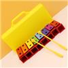 WOMELF Strumento musicale Glockenspiel con piastra in alluminio colorato a 8 toni con custodia in plastica Glockenspiel Strumento A Percussione