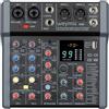 Weymic Mixer professionale serie A per registrazione DJ Stage Karaoke applicazione musicale w/99 effetti DSP USB Drive per ingresso registrazione computer, jack microfono XLR, alimentazione 48 V per