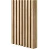 MEBANO. Pannelli A Doghe In MDF Con Struttura In Legno 5 Pezzi 240x3x8 cm Rovere Naturale Grandson Parete Autoportante Parete Divisoria Tramezzo Rivestimento Pareti Decorazione Soggiorno