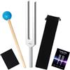 DiDiBirDi Diapason da 432 Hz, materiale in lega di alluminio per la guarigione, con martello in silicone e custodia