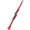 DVCSDE Buffet Clarinetto 17 Tasti Sib Clarinetto Professionale Tubo Nero Con Scatola Guanti Ancia Clip Accessori Per Clarinetto(Set 11)
